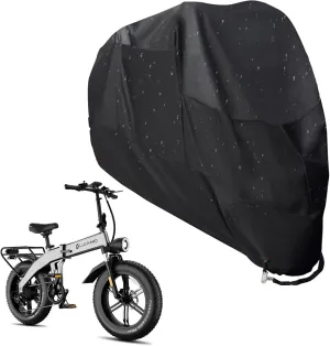 Bicycle Cover Waterproof Bike Cover Outdoor Bicycle Storage Cover Heavy Duty Rainproof Sunproof UV-proof Windproof Suitable for Mountain Road Electric Bikes etc
