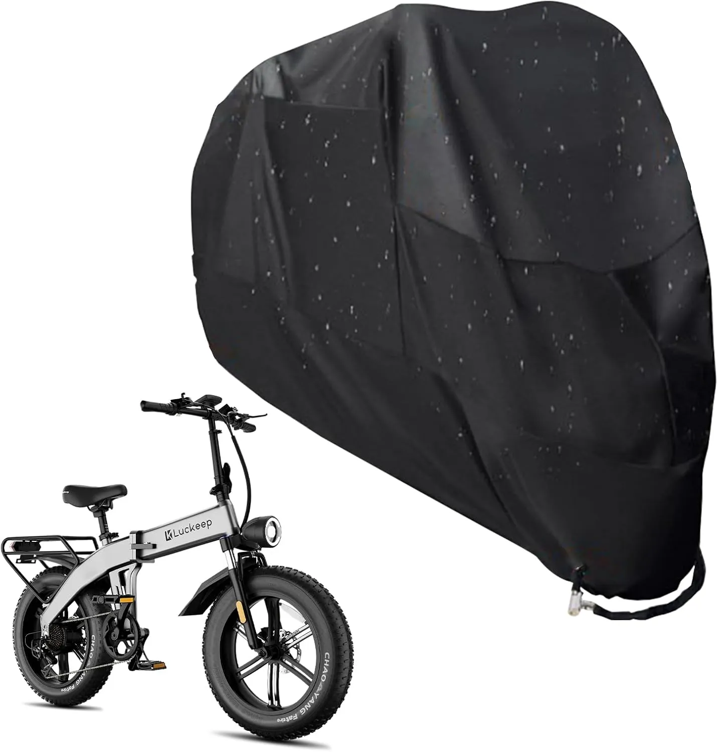 Bicycle Cover Waterproof Bike Cover Outdoor Bicycle Storage Cover Heavy Duty Rainproof Sunproof UV-proof Windproof Suitable for Mountain Road Electric Bikes etc