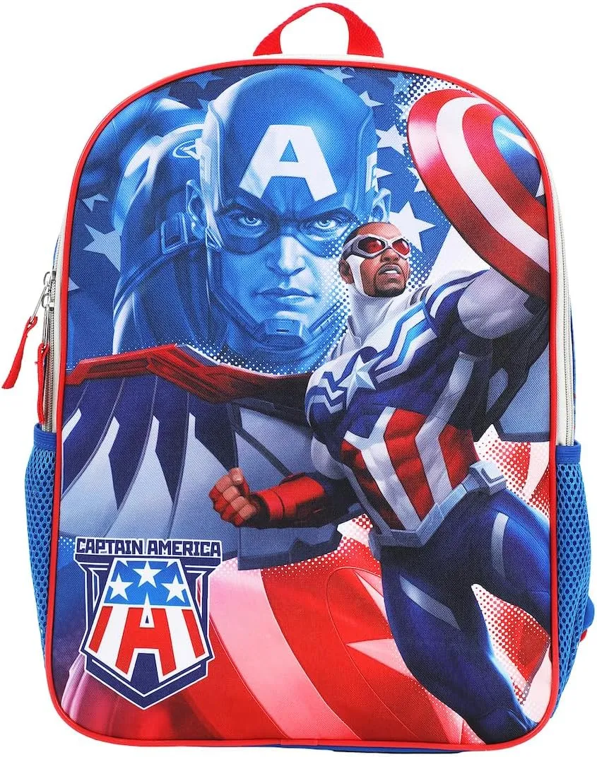 Bioworld Marvel Captain America 16 Cosplay Chest Panel Youth Backpack