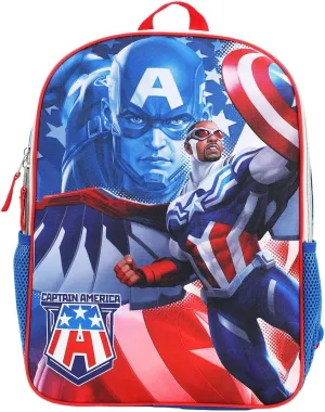 Bioworld Marvel Captain America 16 Cosplay Chest Panel Youth Backpack