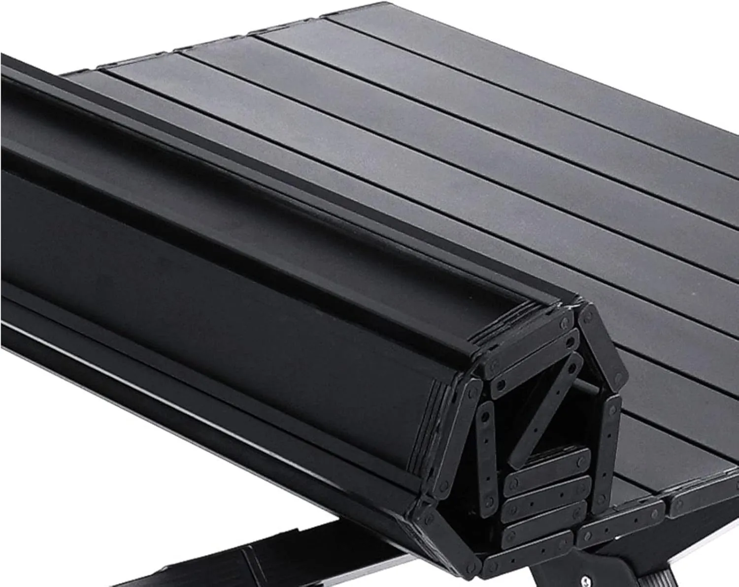 BK&MF Ultralight Outdoor Folding Table,Portable Aluminum Beach Picnic Camping Table Compact Roll-up Table with Carry Bag for Beach and BBQ,A,120x60x43cm(47x24x17inch)
