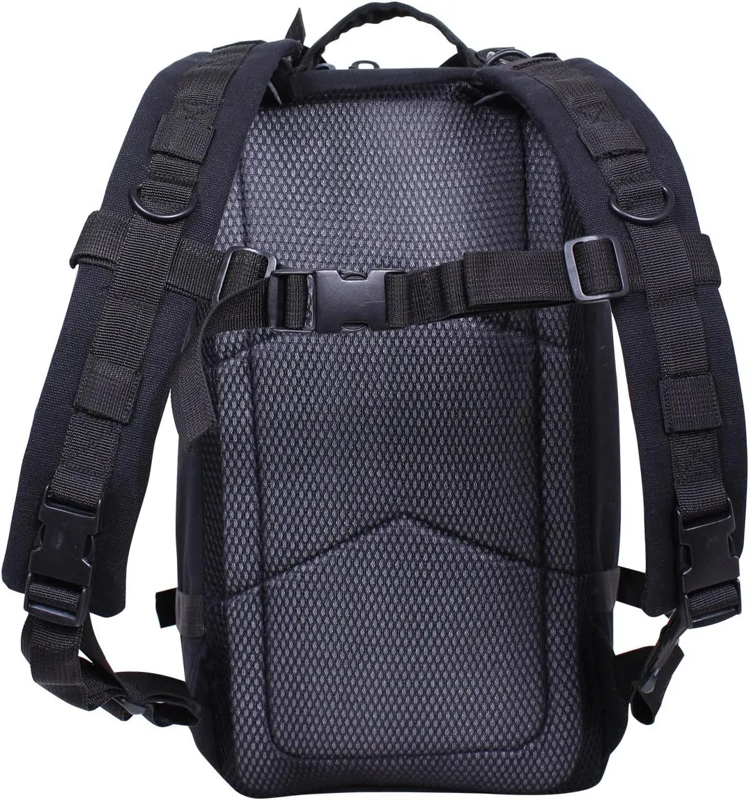 Black Tactical Canvas Go Pack Backpack