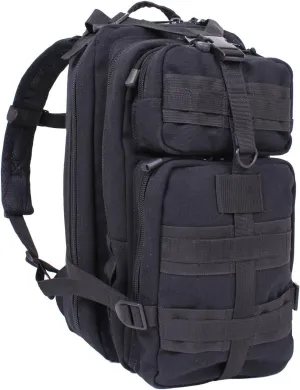 Black Tactical Canvas Go Pack Backpack