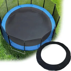 Black Trampoline Replacement Mat, Trampoline Replacement Pad Edge Protection Fits 6F 8FT 10FT, Round Spring Cover, UV-Resistant, Tear-Resistant Edge Protection