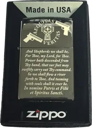 Boondocks Saints Prayer Zippo Lighter Black Ice. - Christmas, Halloween & Valentines Day Gift
