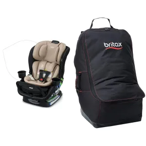 Britax Poplar S Convertible Car Seat, Travel Bag with Wheels, Padded Straps | 2-in-1 Car Seat, Water Resistant Bag