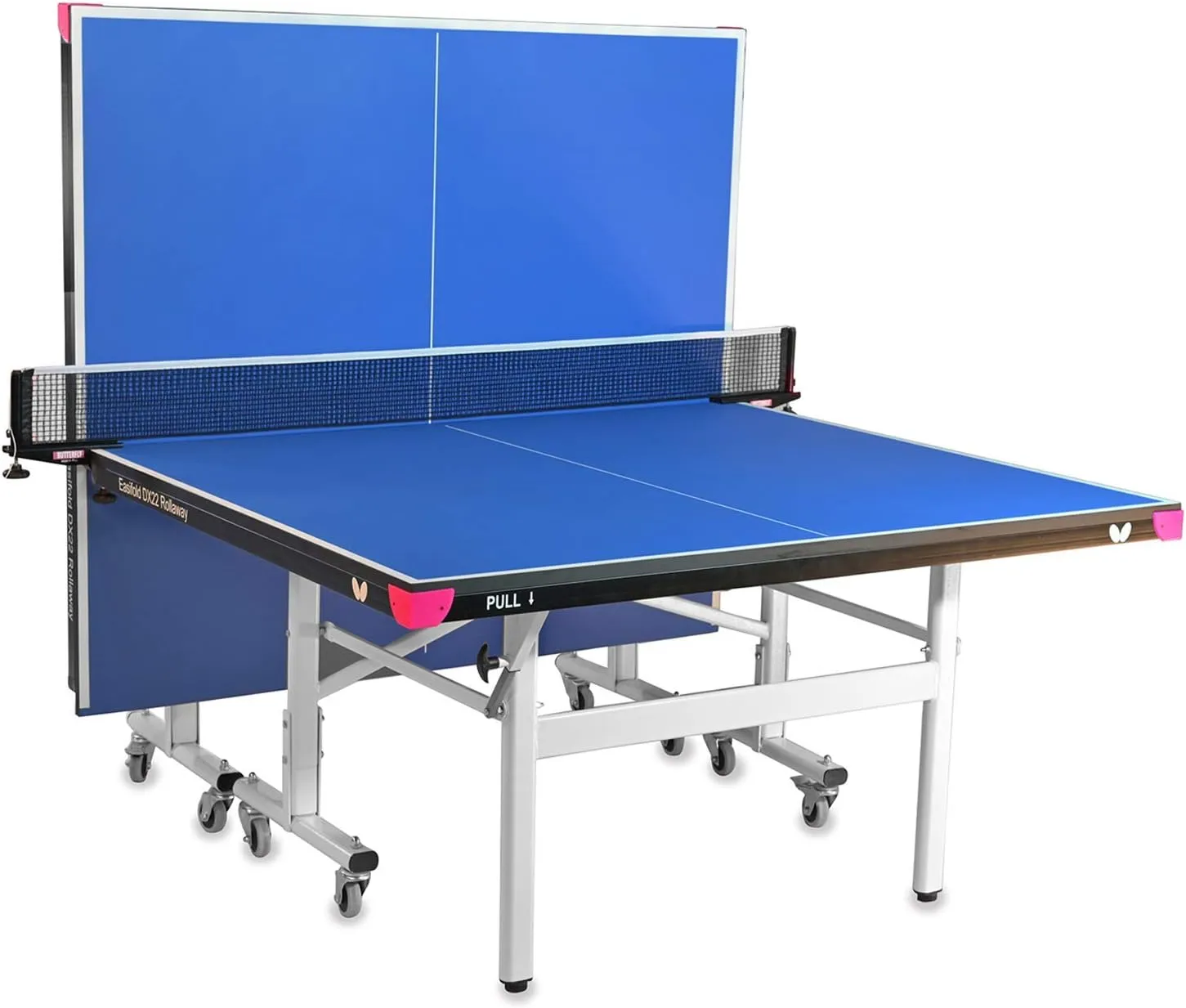 Butterfly Easifold DX 22 Table Tennis Table - 3 Year Warranty Ping Pong Table - 10 Minute Quick Assembly - Folding with Wheels - Compact Storage Ping Pong Table