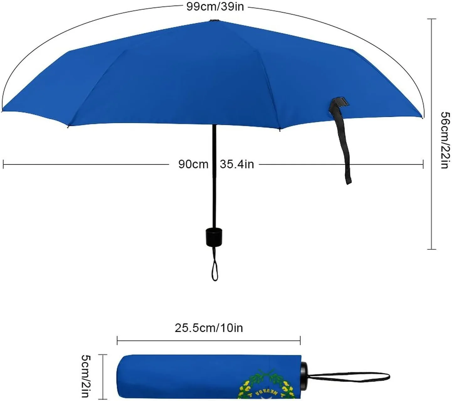 Calculay Russian Flag Portable Automatic Switch Folding Umbrella Manual Sunshade Anti-UV Travel Umbrella Rainproof And Windproof Suitable for Men And Women