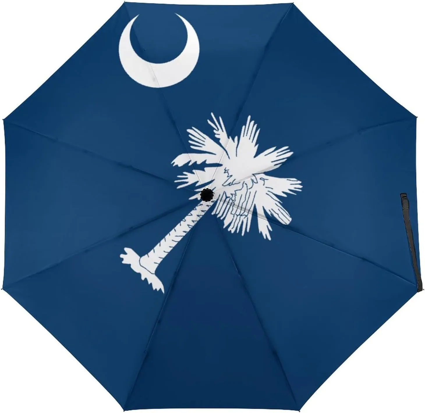 Calculay Russian Flag Portable Automatic Switch Folding Umbrella Manual Sunshade Anti-UV Travel Umbrella Rainproof And Windproof Suitable for Men And Women