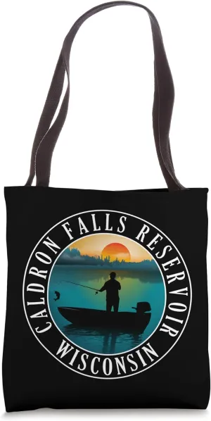 Caldron Falls Reservoir Wisconsin Fishing Tote Bag