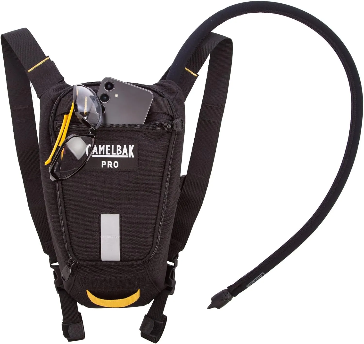 CamelBak Pro Hydration Backpack | Durable | Lightweight | Reflective | Construction | Rugged | Mesh Back Panel | Chest Strap