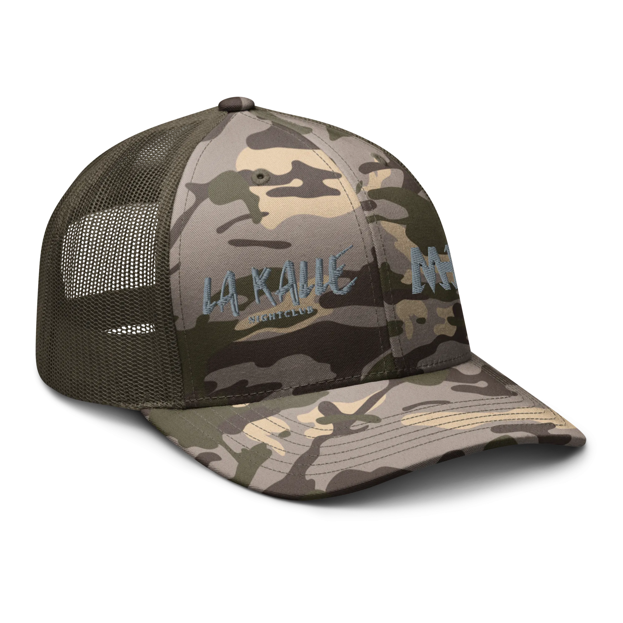 Camouflage trucker hat