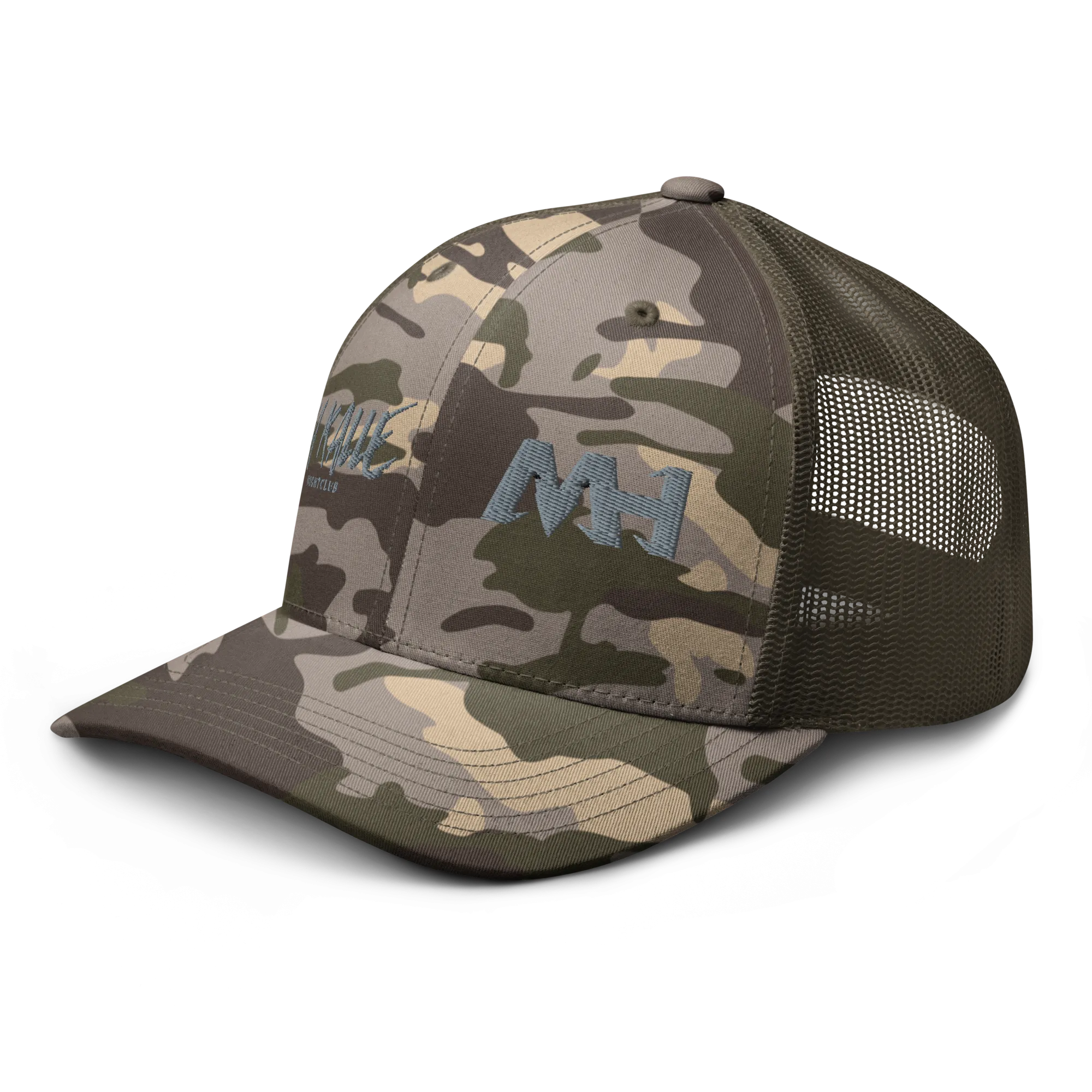 Camouflage trucker hat