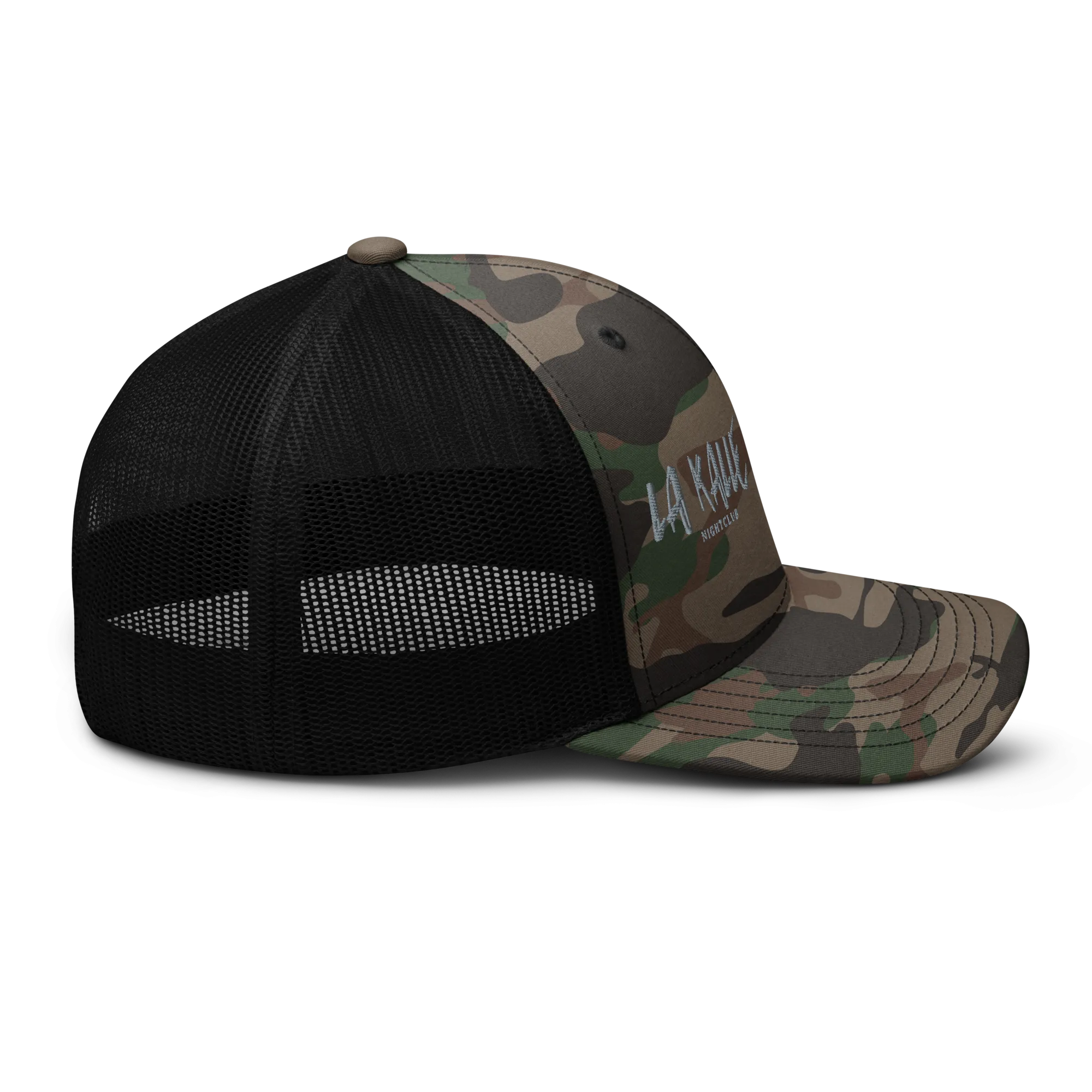 Camouflage trucker hat
