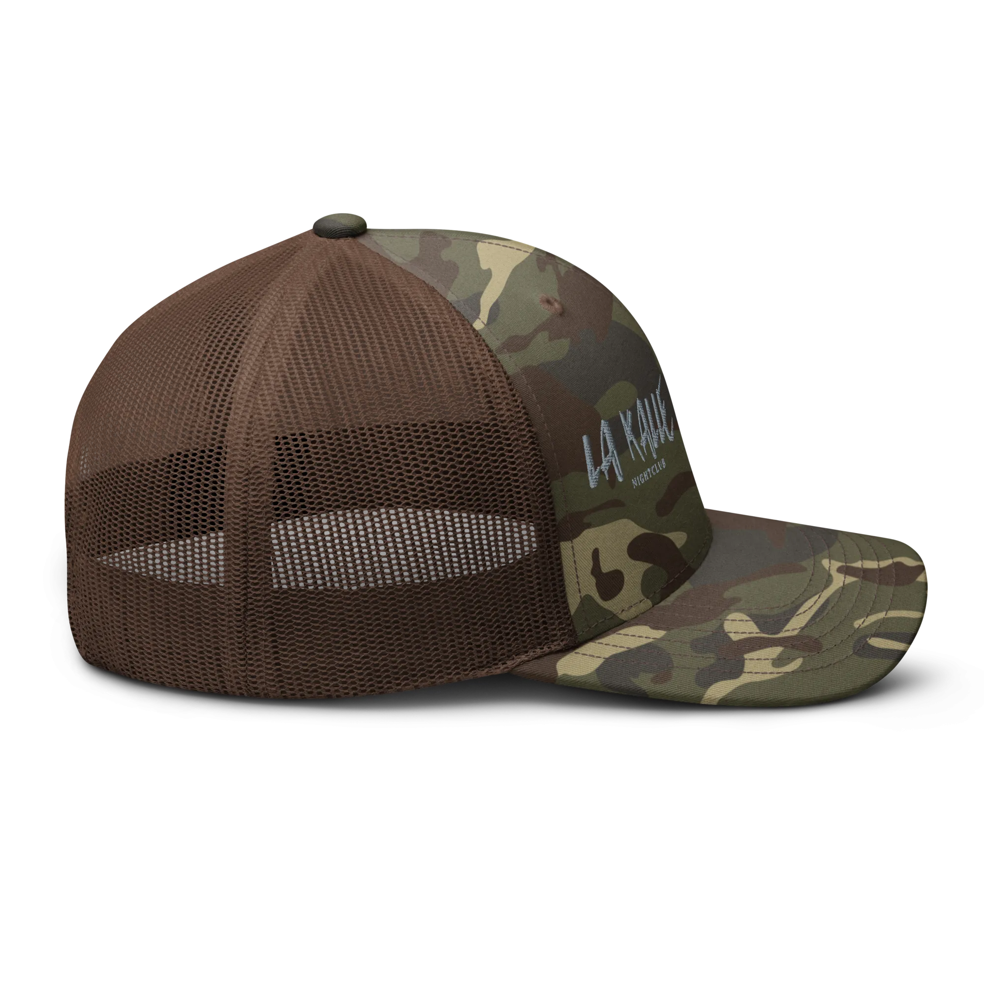 Camouflage trucker hat