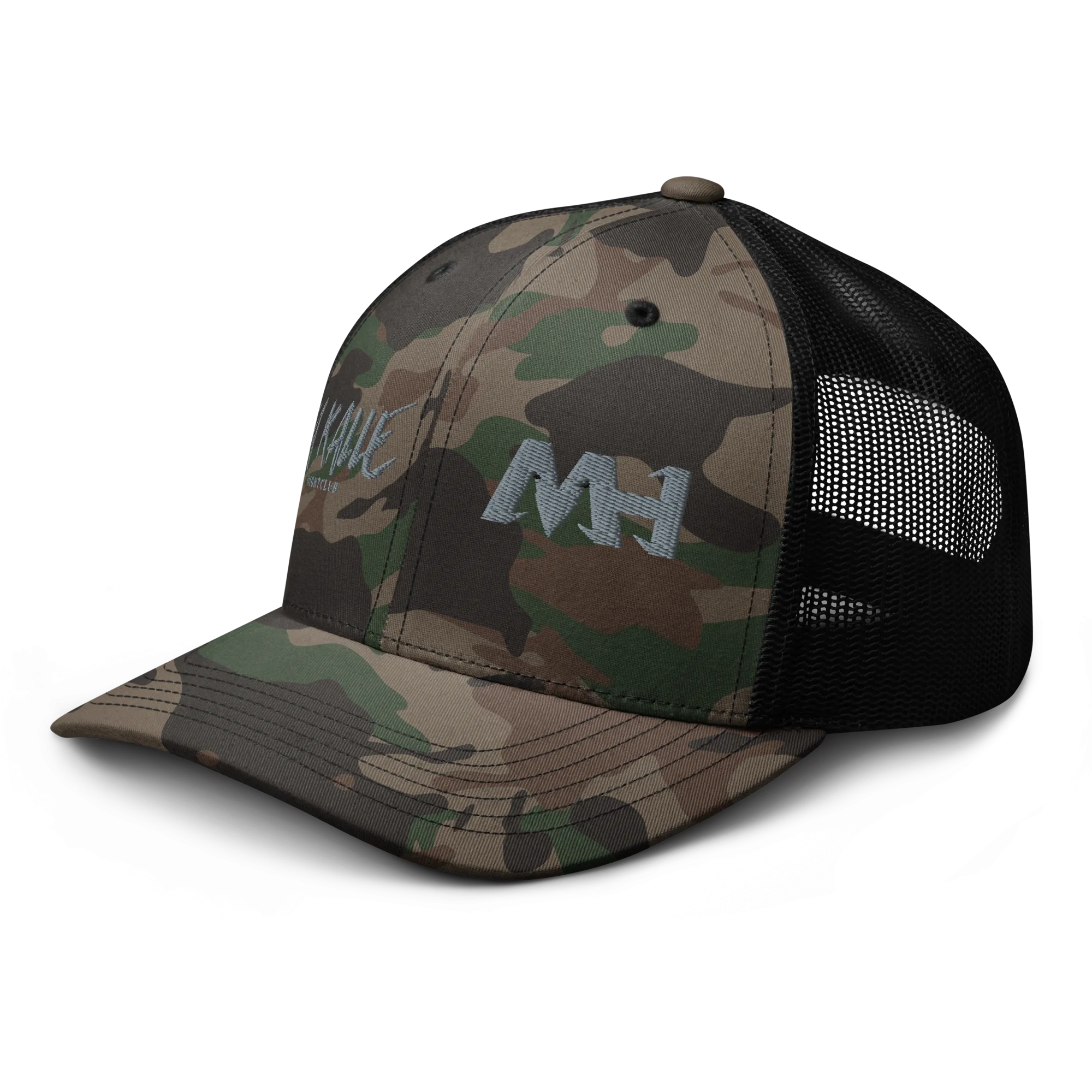 Camouflage trucker hat