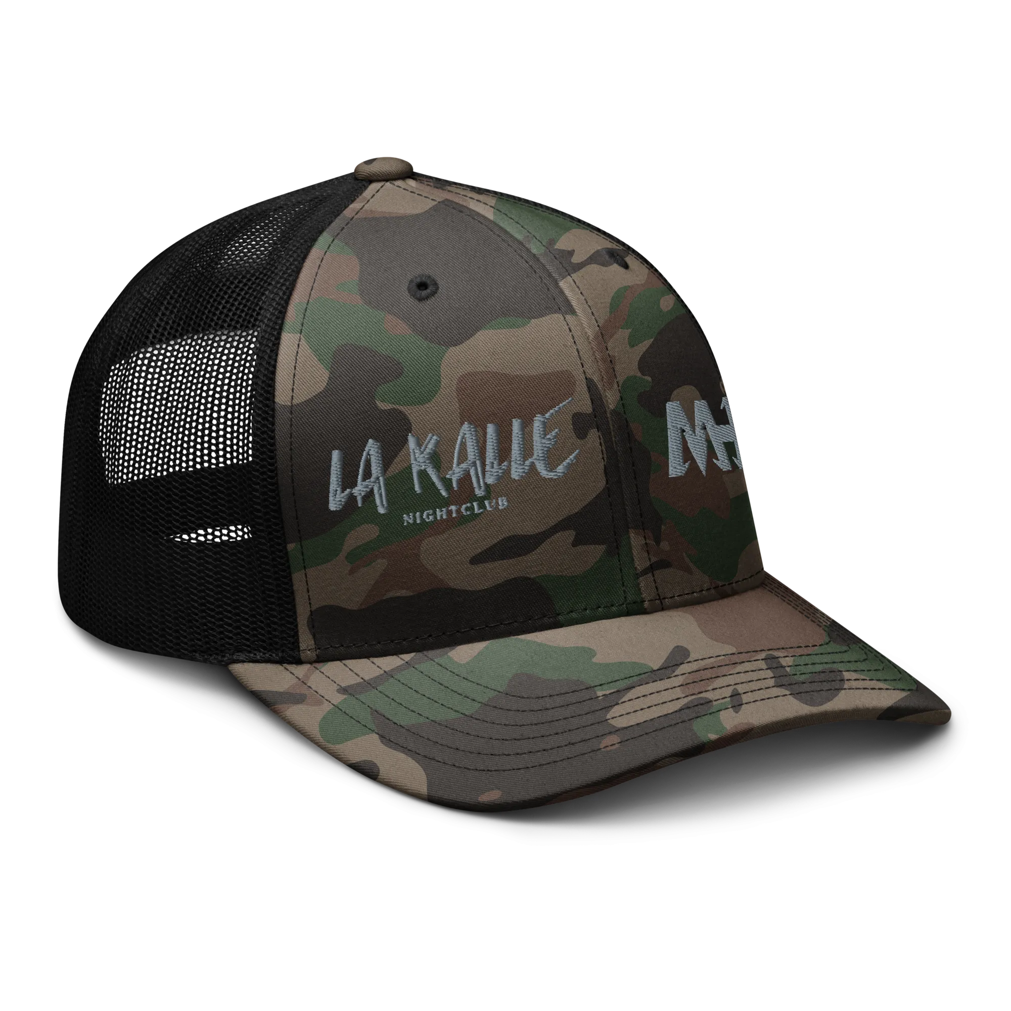 Camouflage trucker hat