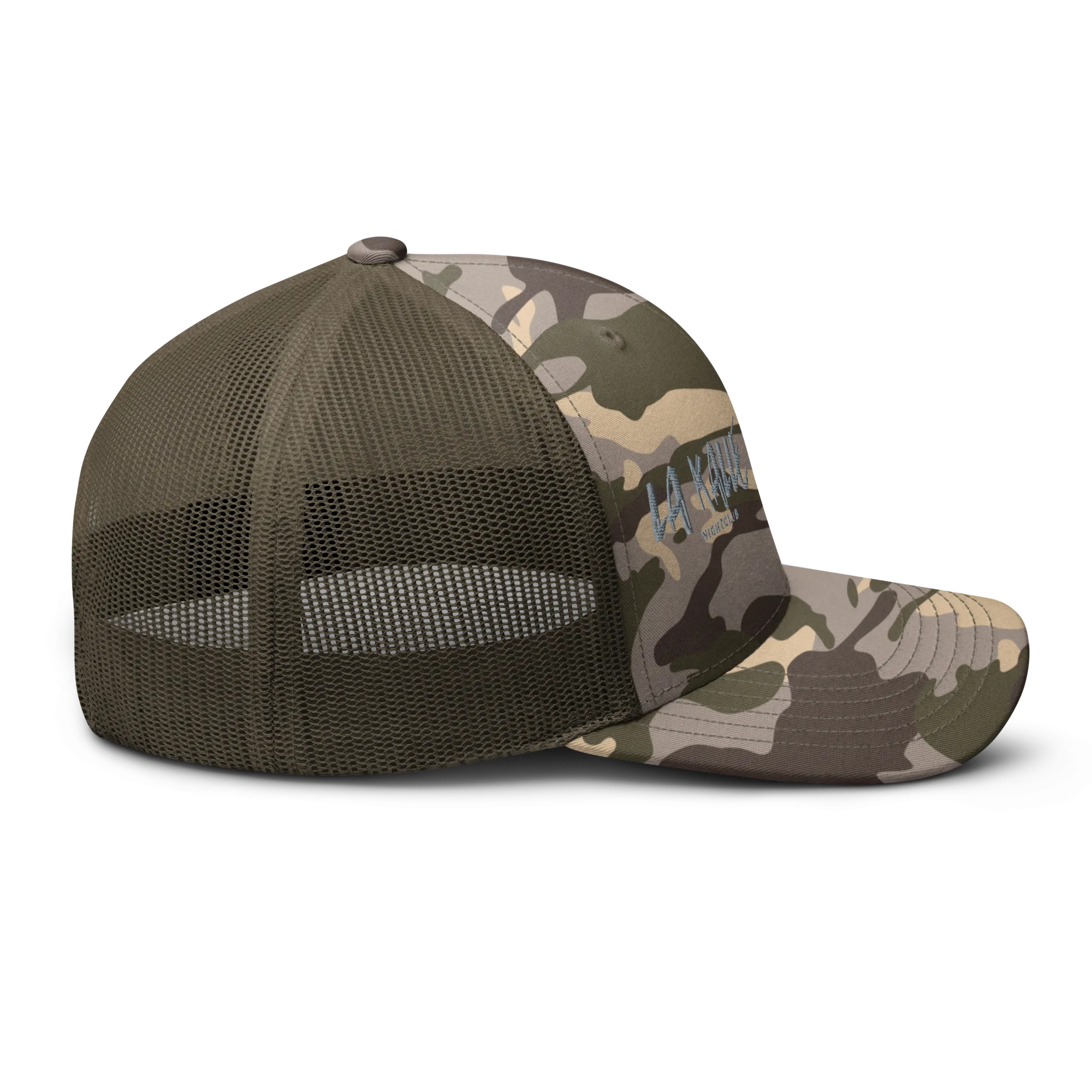 Camouflage trucker hat