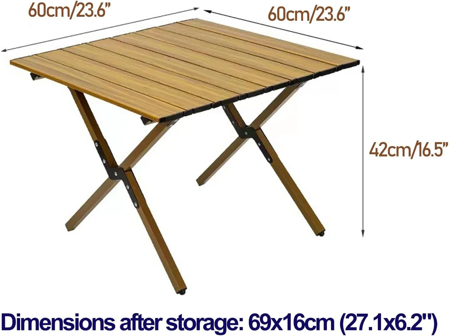 Camp Tables Portable Foldable, Carbon Steel Sturdy Folding Table, Dining Table for Cooking, Camp, Travel, BBQ, Party