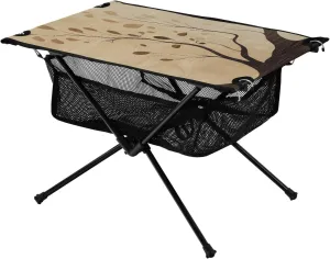 Camping Table Lightweight Portable Folding Table with Mesh Storage Net Yellow Tree Ideal for Camping Hiking Beach Picnic Travel Backyard