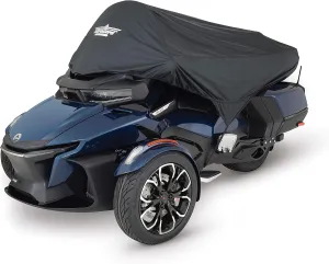 Can-Am Spyder RT Half Cover 2020  Can Am RT Water Resistant Premium Black 4-447BK by Big Bike Parts