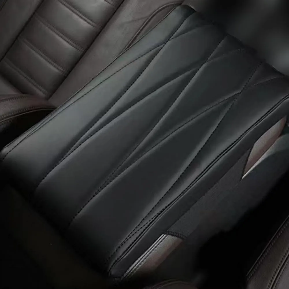 Car Armrest Mat for Mazda BIANTE Resistant to Wear Dirt Damage Waterproof Dustproof Lightweight Durable Breathable Safe to Use,Black, normal