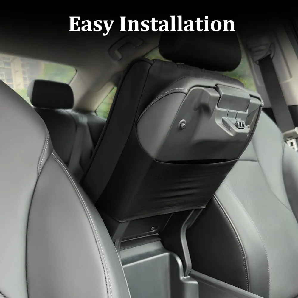 Car Center Console Cover, Leather Memory Foam Armrest Cushion Protection Pad, Waterproof Hand Rest Pillow with Height Increase, Universal Car Accessories Arm Rest Cushion for Most Cars (12.6" x 8.5")
