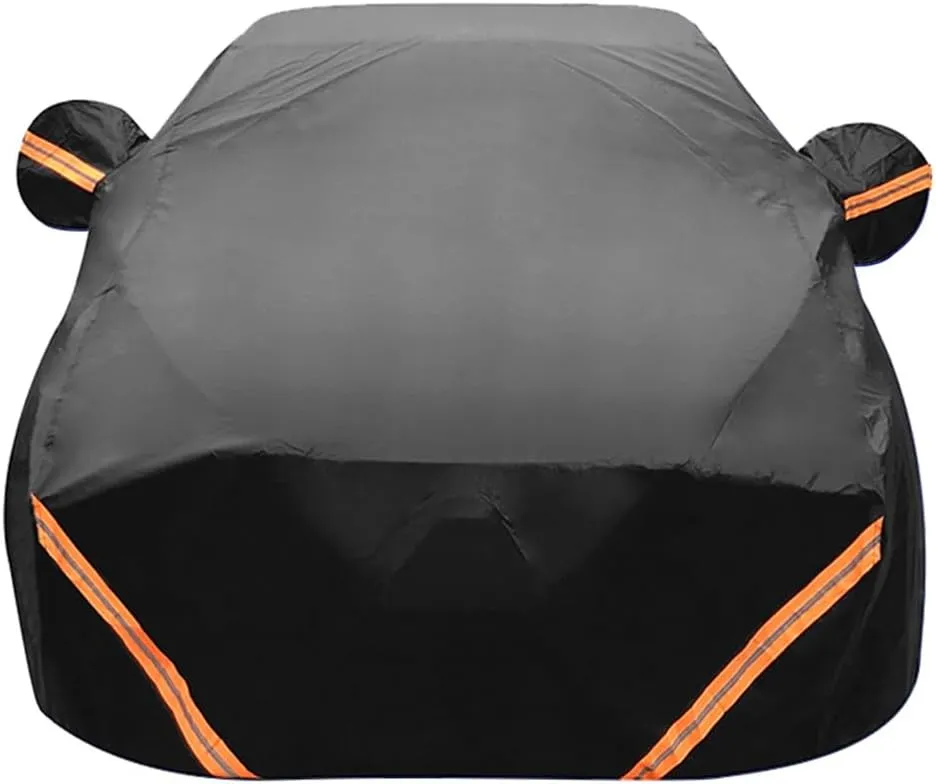 Car Cover Compatible with Ligier JS50, All Weather Waterproof UV Proof Snow Proof Outdoor Full Cover(Black)