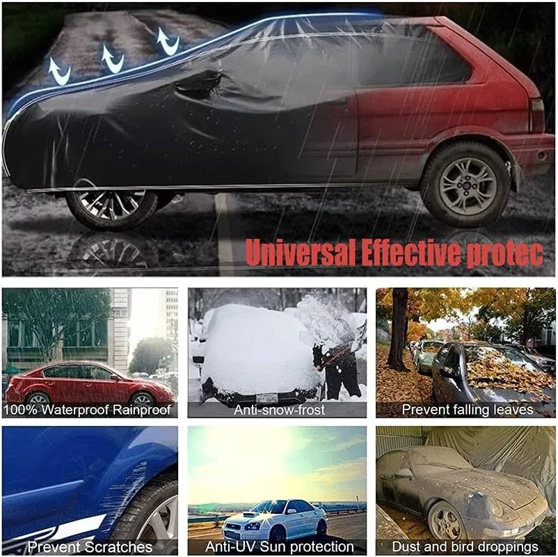 Car Cover Compatible with TVR / 350i Cerbera Chimaera Griffith S2 S3 Full Car Covers All Weather Waterproof Rainproof (Color : Black, Size : Griffith)