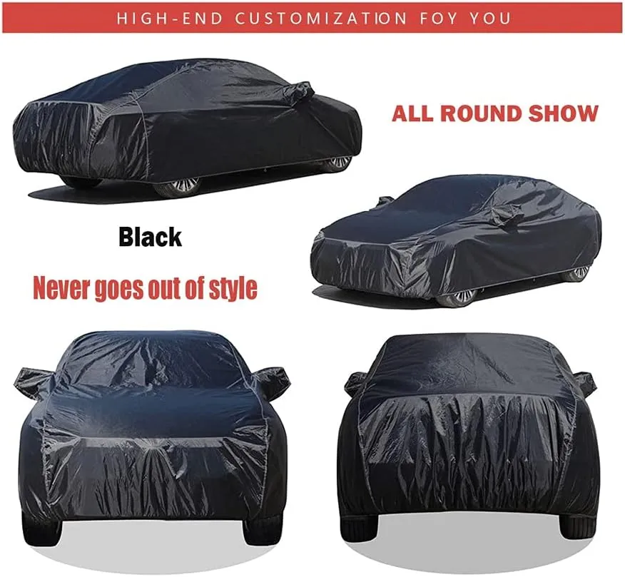 Car Cover Compatible with TVR / 350i Cerbera Chimaera Griffith S2 S3 Full Car Covers All Weather Waterproof Rainproof (Color : Black, Size : Griffith)