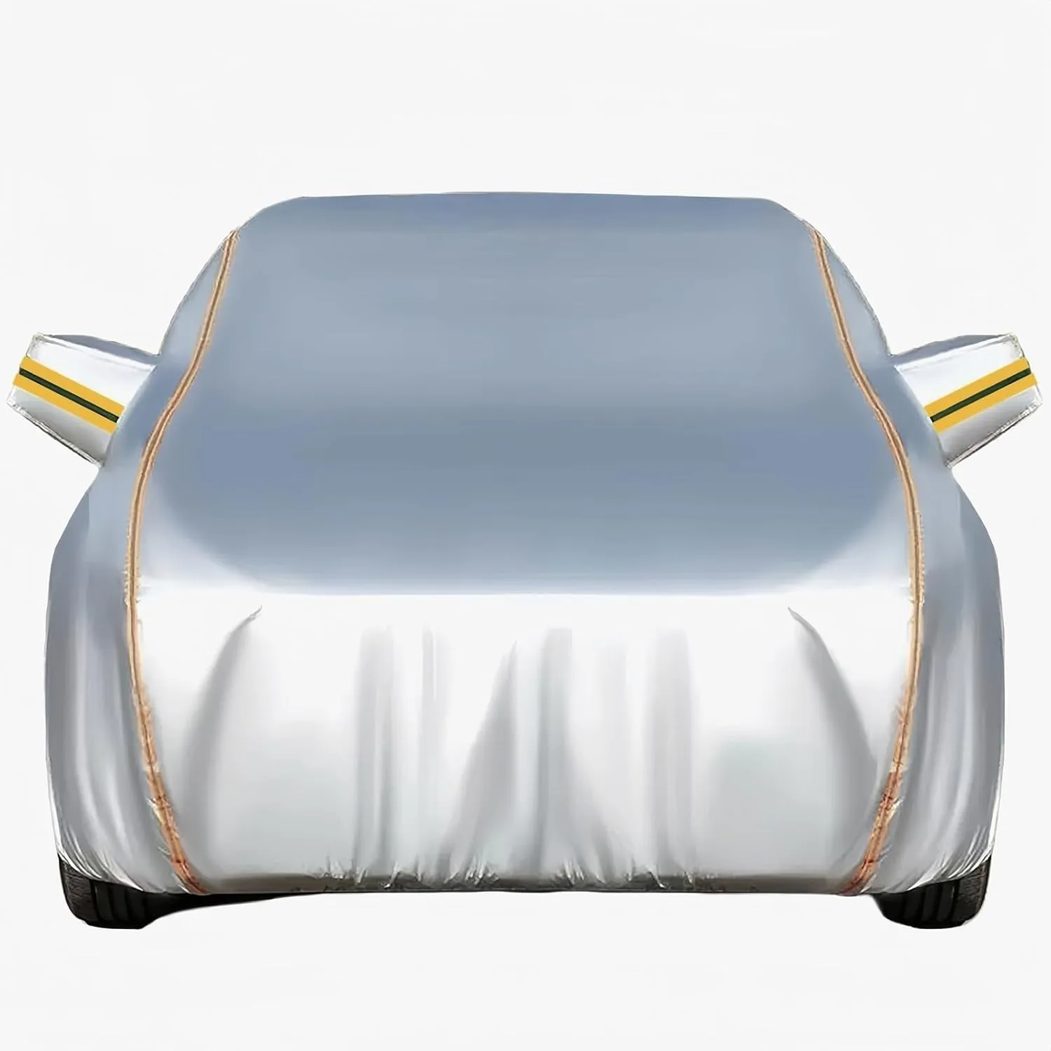 Car Cover for Golf MK3(1991-1999) |Waterproof Breathable UV-Proof Oxford Cloth Full car Cover,All-Weather Weatherproof Outdoor Car Tarpaulin,Customizable Cover with Zipper (Color : Silver)