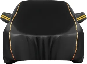Car Cover for Ligier JS50 |Indoor and Outdoor Universal Full Car Cover Windproof Dustproof Scratch Resistant Waterproof UV-Proof car Tarpaulin All-Weather Protection (Color : Black)