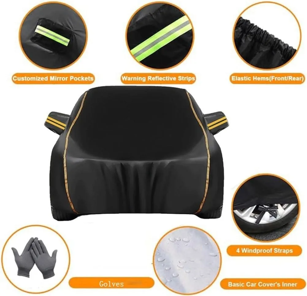 Car Cover for Ligier JS50,Full Car Cover Waterproof Scratch Resistant Breathable Anti UV Car Tarpaulin Winter Car Cover，with Side Zipper Reflective Strip ，Outdoor Vehicle Dust(Blue)
