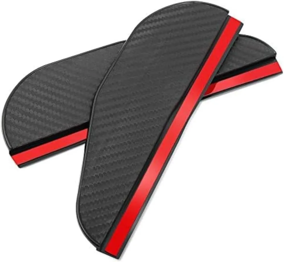 Car Rain Eyebrow for Mercedes-Benz AMG W203 W204 W205 2000-2020 1 Pair Car Rearview Mirror Rainproof Eyebrow Stickers PVC Car Rain Cover