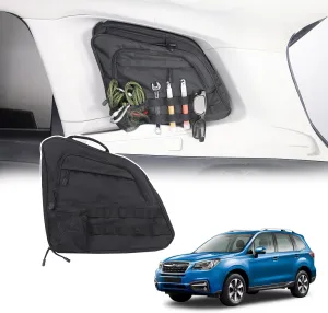 Car Rear Side Trunk Organizer Suitable for Subaru Forester 2013-2018 Car Trunk Window Storage Bag Interior Storage Accessories (Right)