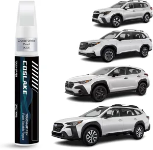 Car Touch Up Paint(Crystal White Pearl(K1X)) for SUBARU, Car Paint Scratch Repair Kit, Quick & Easy Solution to Repair, 2 in 1 Scratch Remover Pen with Color-Matched