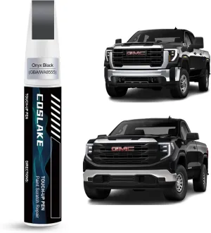 Car Touch Up Paint(Onyx Black/Void Black(GBA/WA8555)) for GMC, Car Paint Scratch Repair Kit, Quick & Easy Solution to Repair, 2 in 1 Scratch Remover Pen with Color-Matched