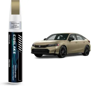 Car Touch Up Paint(Sand Dune Pearl(YR-662P)) for Honda, Car Paint Scratch Repair Kit, Quick & Easy Solution to Repair, 2 in 1 Scratch Remover Pen with Color-Matched