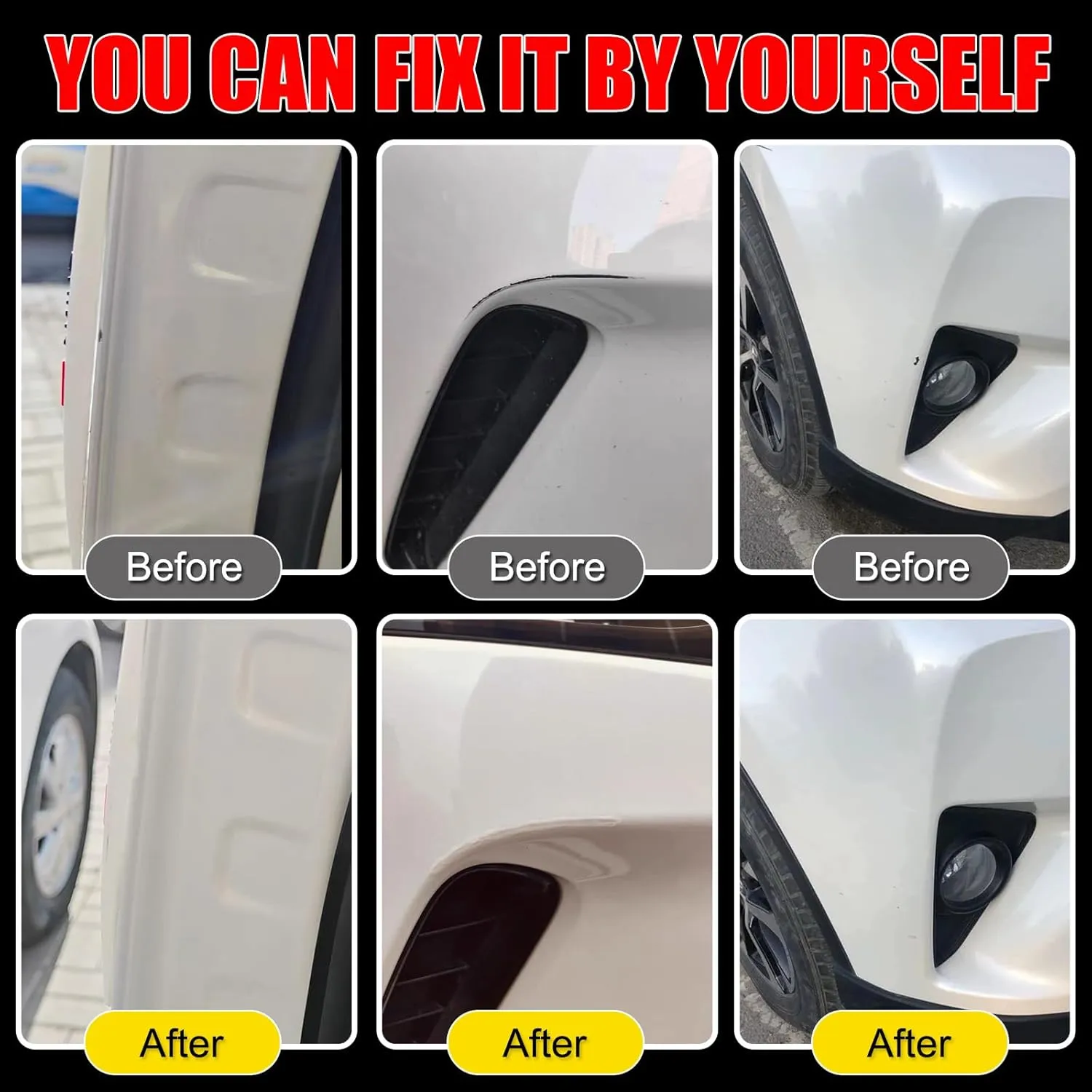 Car Touch Up Paint(Summit White/Interstellar White(GAZ/WA8624)) for GMC, Car Paint Scratch Repair Kit, Quick & Easy Solution to Repair, 2 in 1 Scratch Remover Pen with Color-Matched
