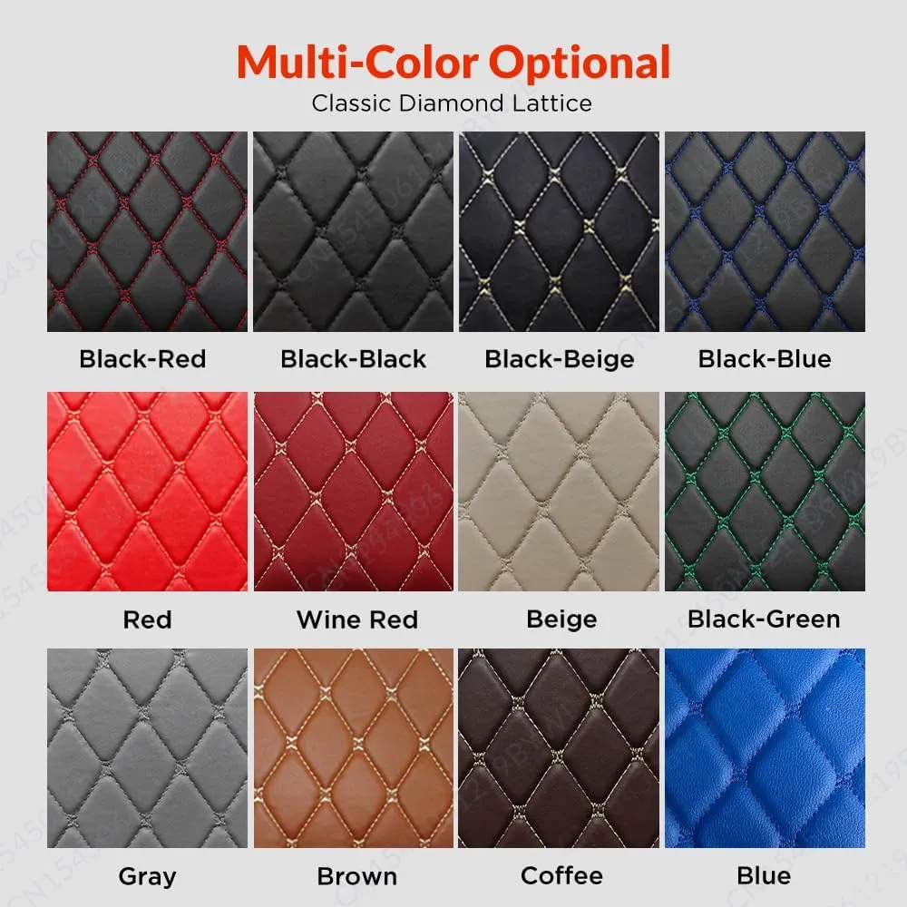 Car Trunk Mat for Borgward Borgward Bx5 2017 2018 2019 2020, Custom Fit PU Leather Cargo Liner, All-Weather Waterproof Rear Trunk Liner Protector, Auto Interior Accessories