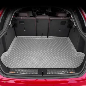 Car Trunk Mat for Borgward Borgward Bx5 2017 2018 2019 2020, Custom Fit PU Leather Cargo Liner, All-Weather Waterproof Rear Trunk Liner Protector, Auto Interior Accessories