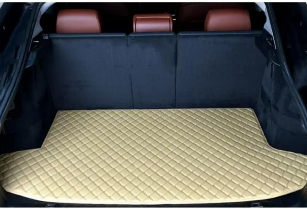 Car Trunk Mat for Suzuki Vitra 2016-2023 Trunk Liner Car Trunk Mat Protector Waterproof Scratch Resistant Car Cargo Protection Pallet Mat,Beige