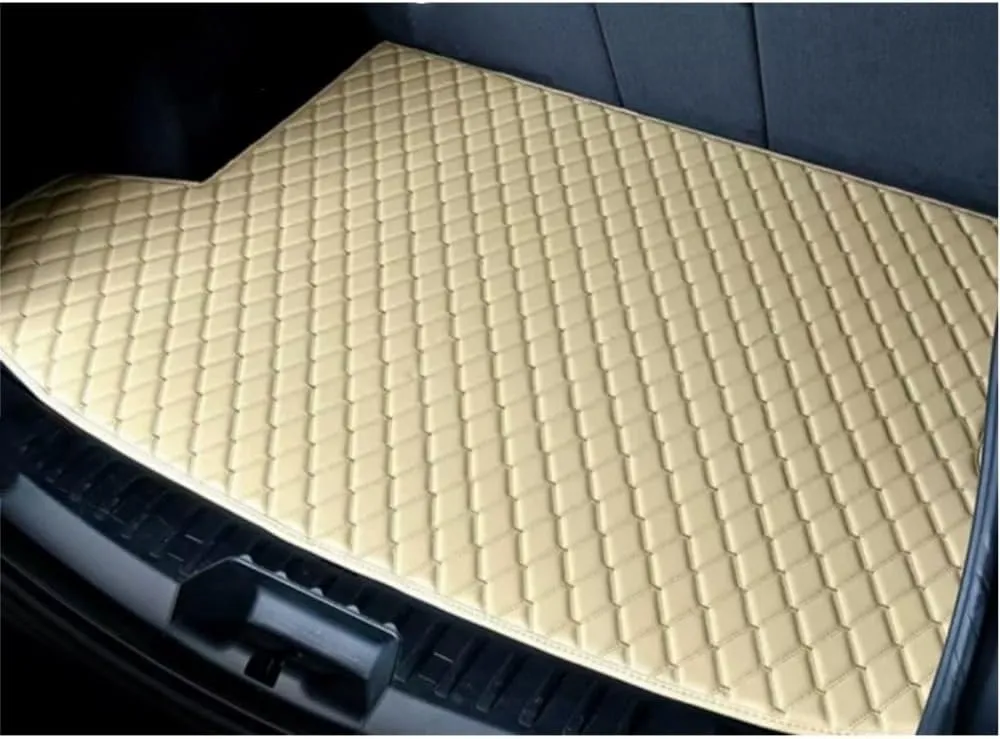 Car Trunk Mat for Suzuki Vitra 2016-2023 Trunk Liner Car Trunk Mat Protector Waterproof Scratch Resistant Car Cargo Protection Pallet Mat,Beige