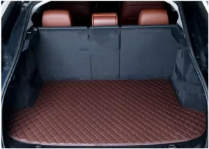 Car Trunk Mat for Suzuki Vitra 2016-2023 Trunk Liner Car Trunk Mat Protector Waterproof Scratch Resistant Car Cargo Protection Pallet Mat,Brown