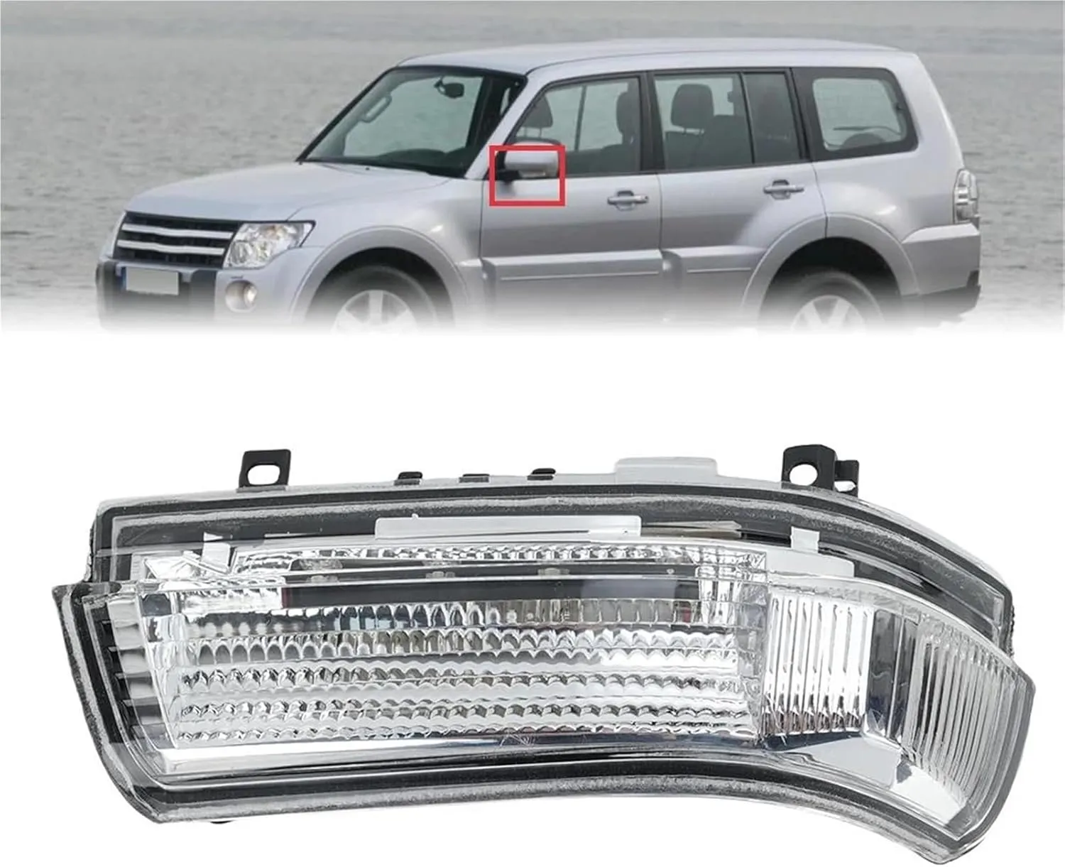 Car Turn Signal Light Side Mirror Turn Signal Light for Mitsubishi for Pajero for Montero for Shogun V73 V77 V75 V93 V97 2006-2019 Turn Signal Indicator