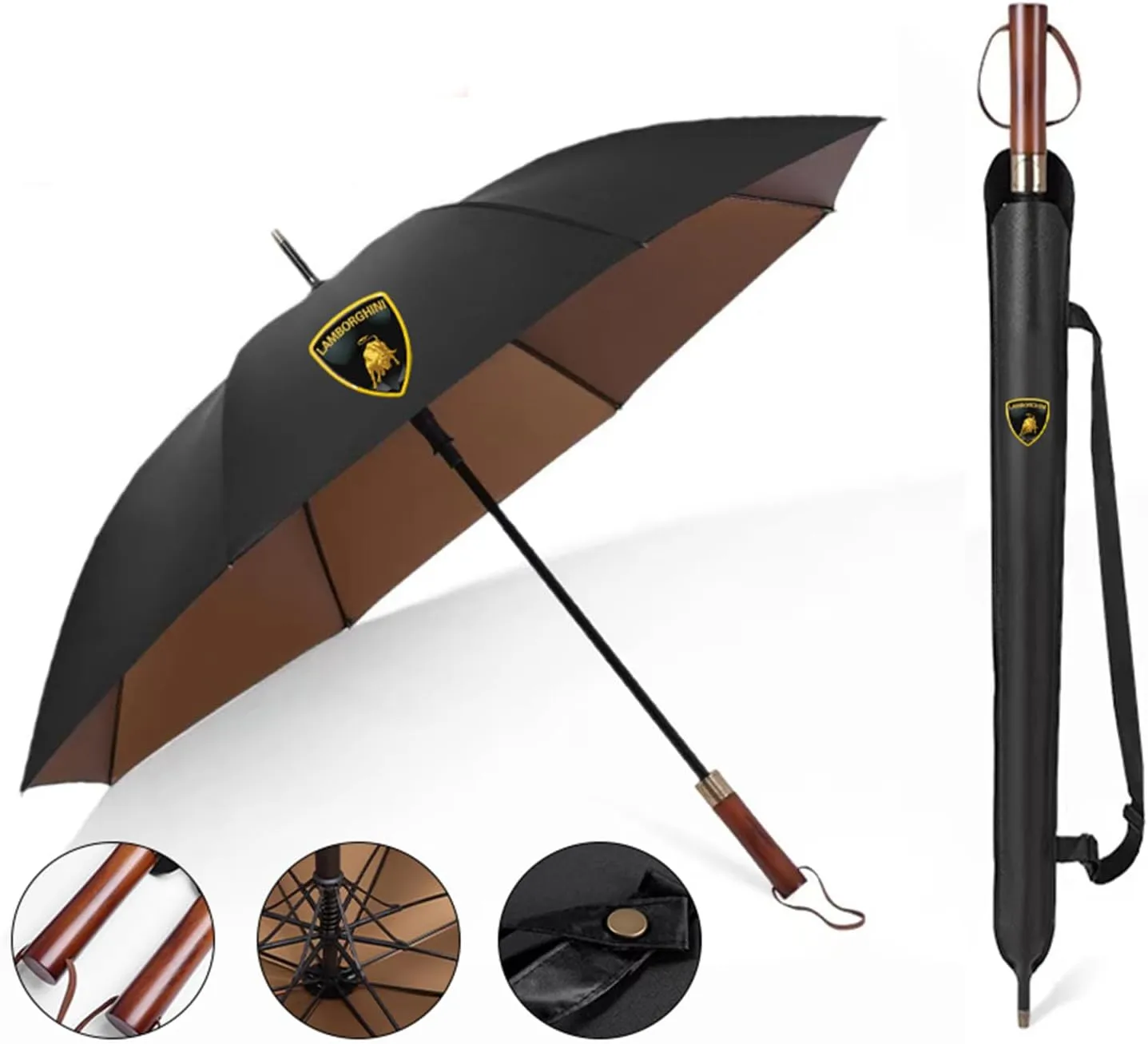 Car Umbrella for Lamborghini Aventador Miura Portable Folding Windproof Automatic Fully Travel Durable Styling Auto Parts Accessories