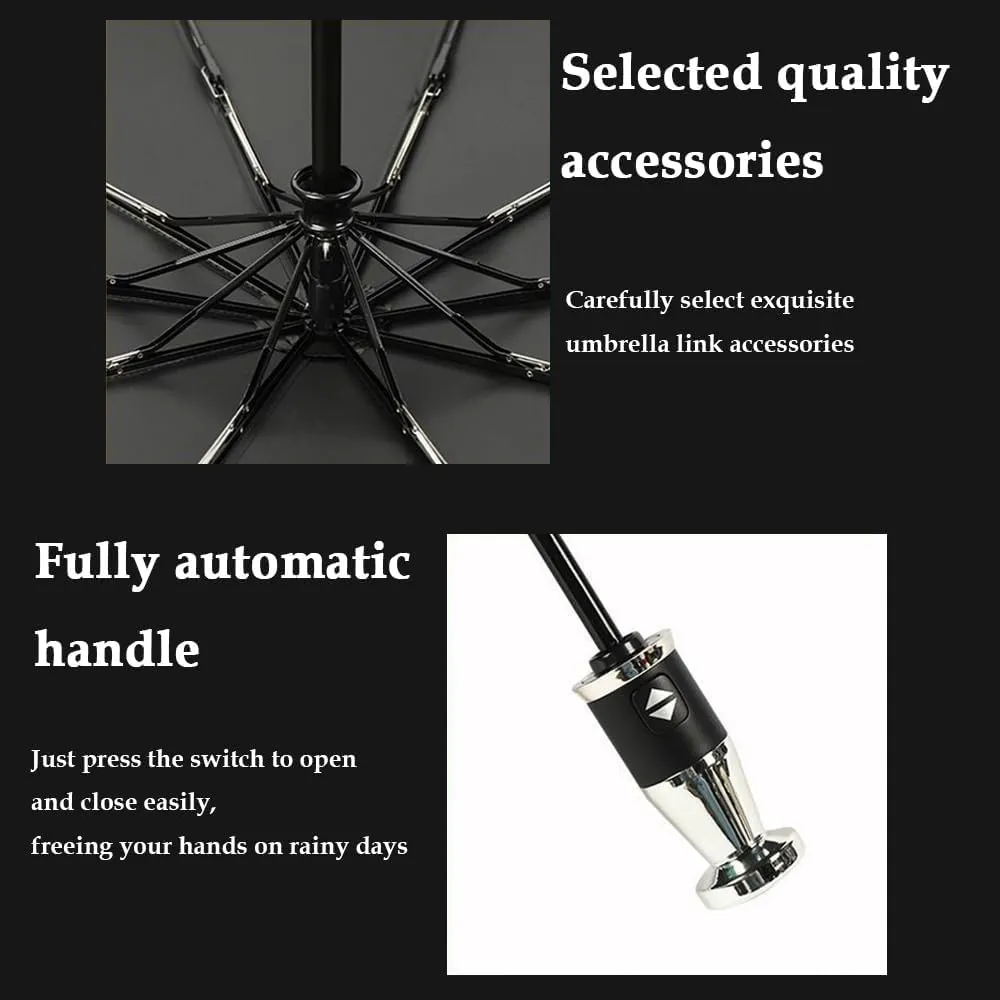 Car Umbrella for Lamborghini Marzal Miura Murcielago Portable Folding Windproof Automatic Fully Travel Durable Styling Auto Parts Accessories,Red Style