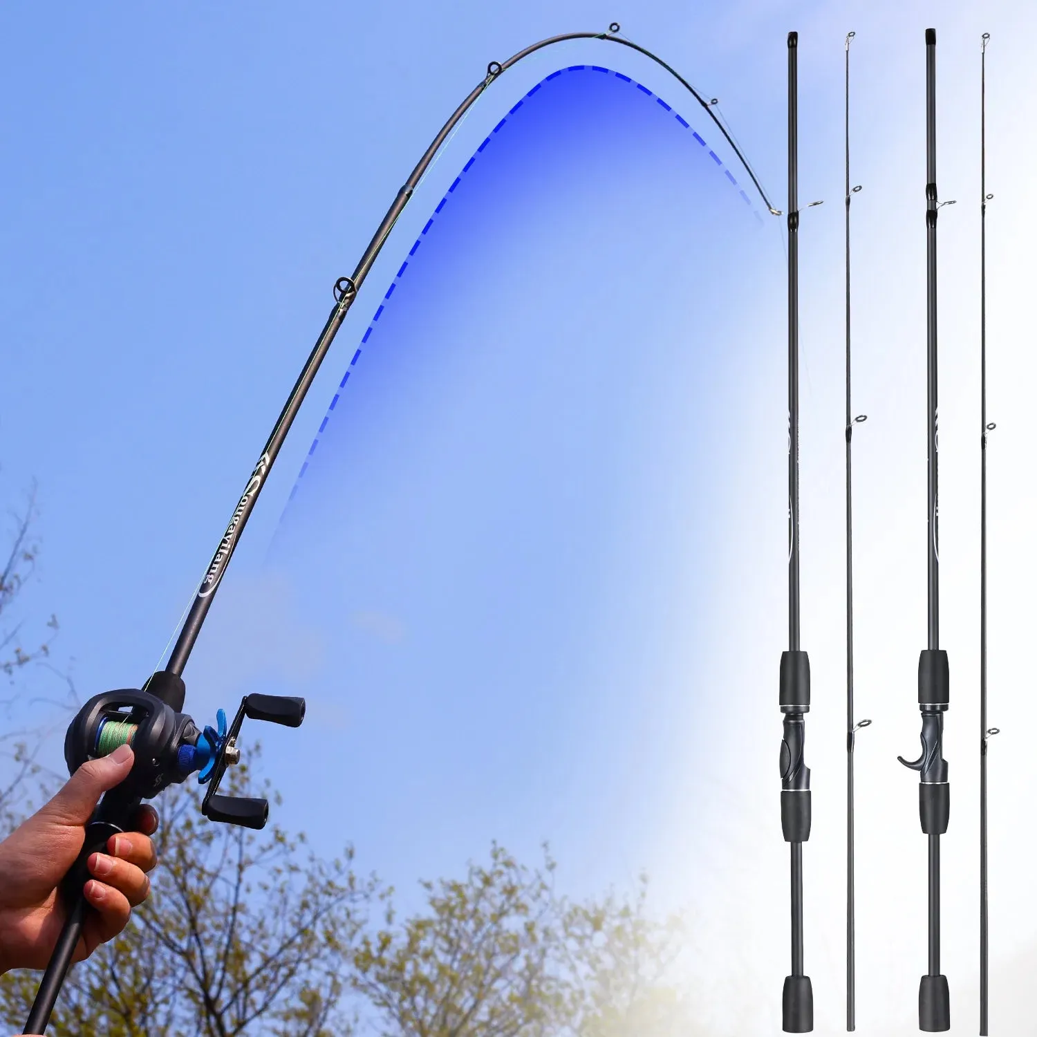 Carbon Lightweight Spinning Fishing Rod