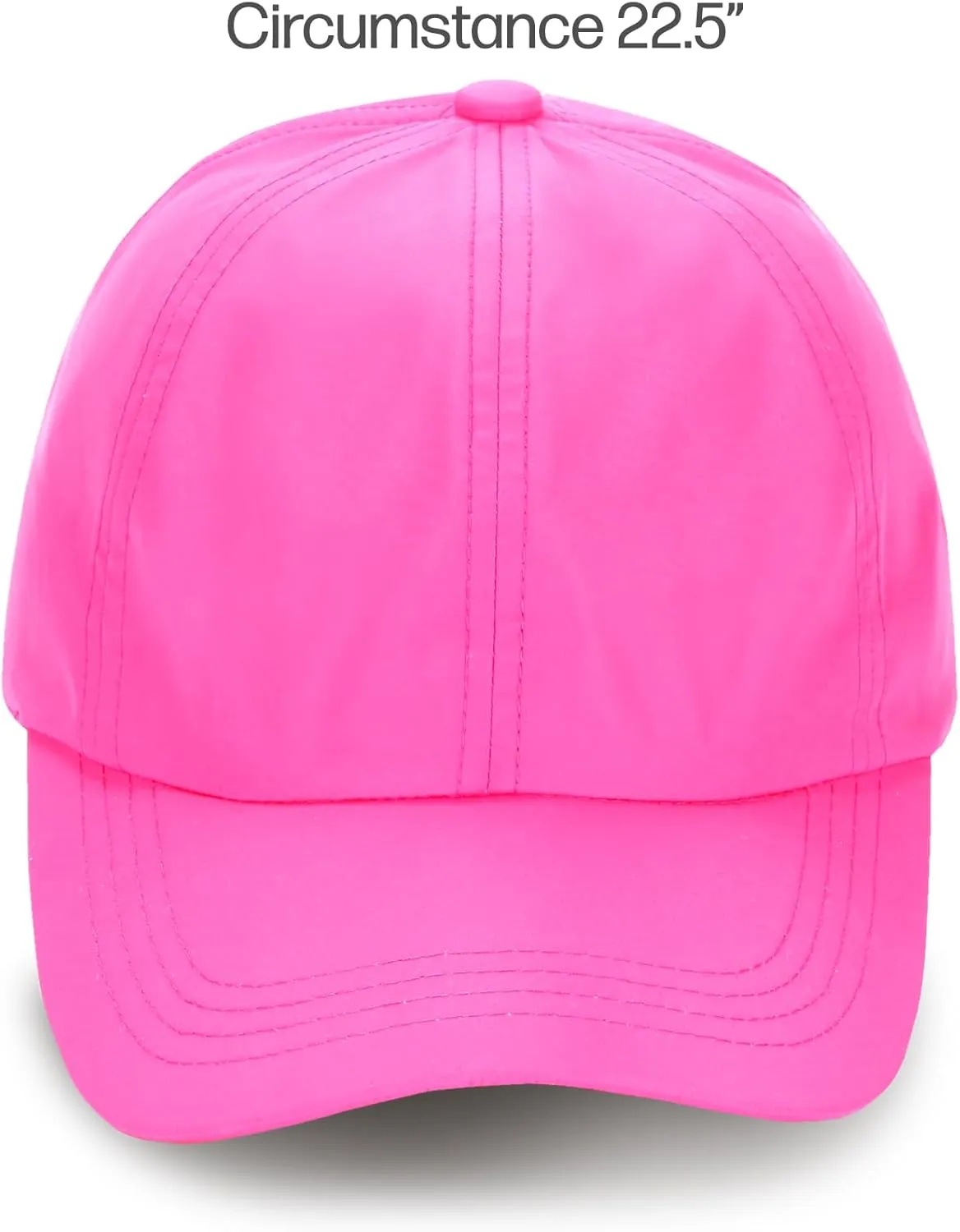 C.C Ponycap Messy High Bun Ponytail Adjustable Trucker Baseball Cap Hat