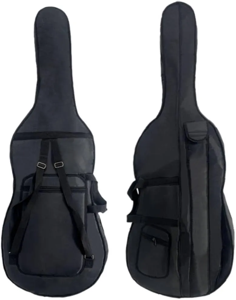Cello Gig Bag soft case bag with Strong Straps Handle Practical Rainproof soft cello bag for 4/4 3/4 Cello,Black color